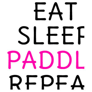 Eat Sleep Paddle Repeat - Mens Staple T shirt Design