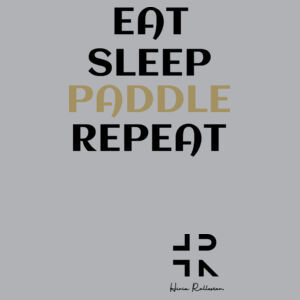 Eat Sleep Paddle Repeat - Womens Yes Racerback Singlet Design