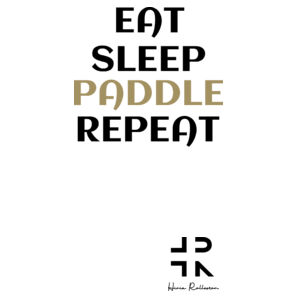 Eat Sleep Paddle Repeat - Unisex Organic Tee Design